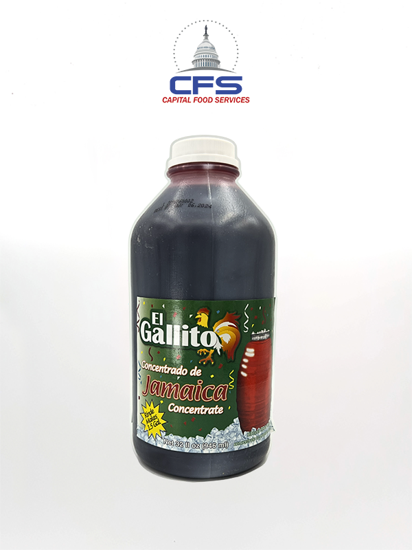 [10405007481] EL GALLITO CONCENTRADO DE JAMAICA 12/32oz/946ml