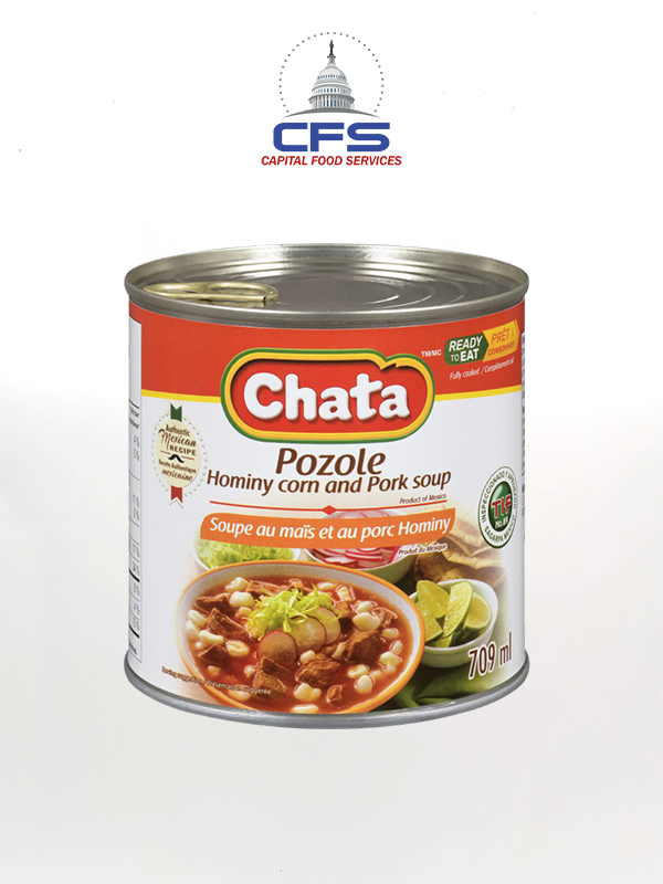 [612202302] LA CHATA POZOLE 8unit/24oz/709ml
