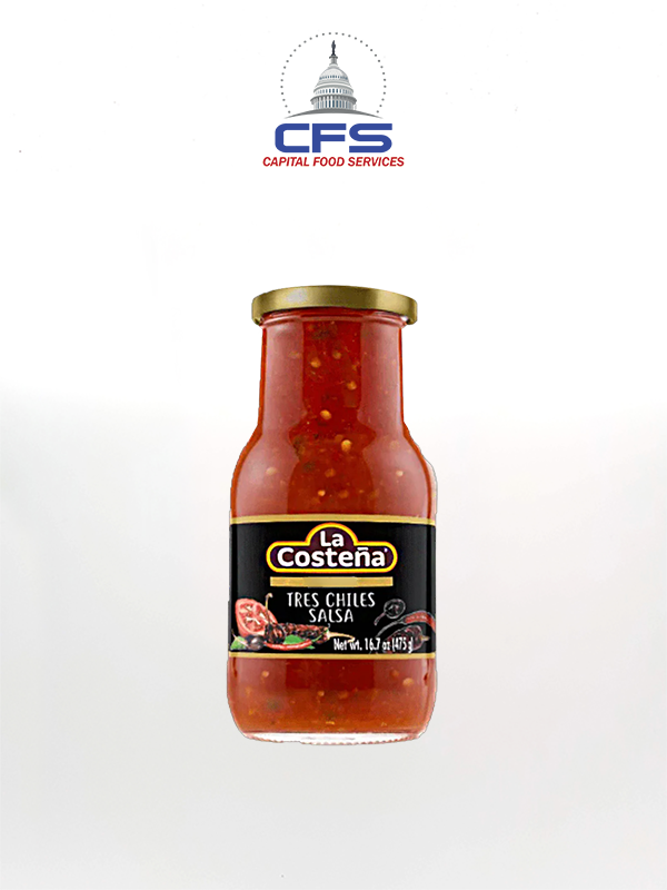 [3013] LC TRES CHILES SALSA 1/12unit/16.5oz