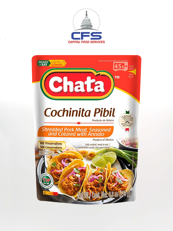LA CHATA POUCH COCHINITA PIBILl 1/12/ 8.8 oz/ 250g