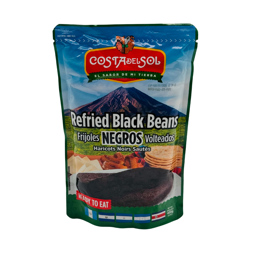 [10559922] COSTA DEL SOL FRIJOL NEGRO VOLTEADO DOYPACK 1/24unit/14oz/400g