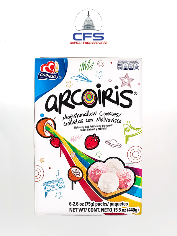 [1321] GAMESA GALLETA ARCOIRIS 1/12paq/15.5oz/440 g