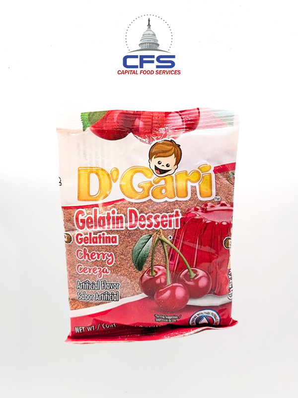 [10735257013097] D'GARI GELATINA CHERRY 24/4.2oz/120g