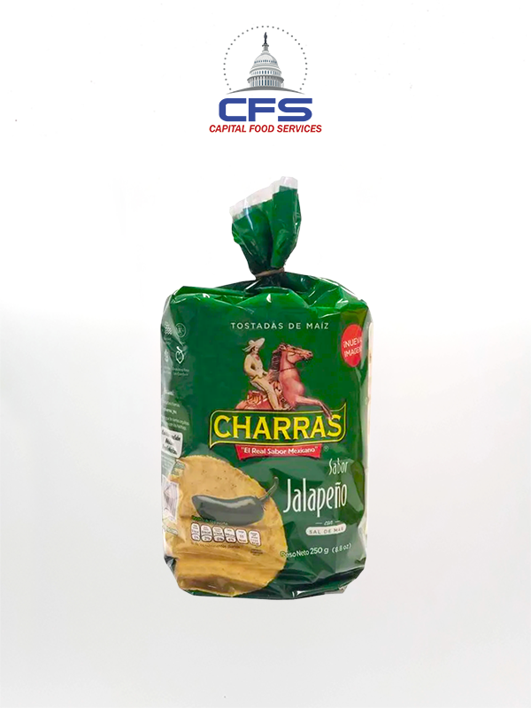 [1330] CHARRAS JALAPENO TOSTADA  1/8unit/12.5oz/350g