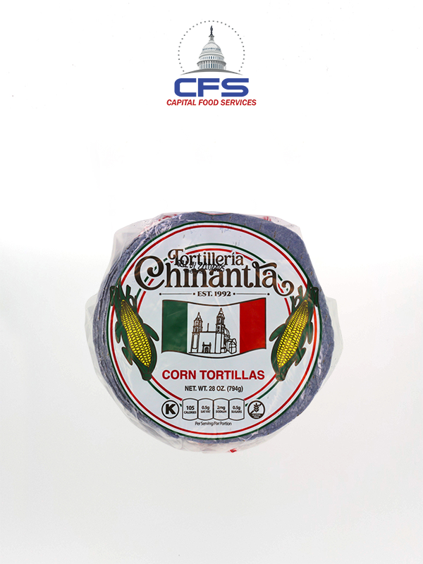 CHINANTLA TORTILLA MAIZ BLUE 1box/30paq/28oz/794g