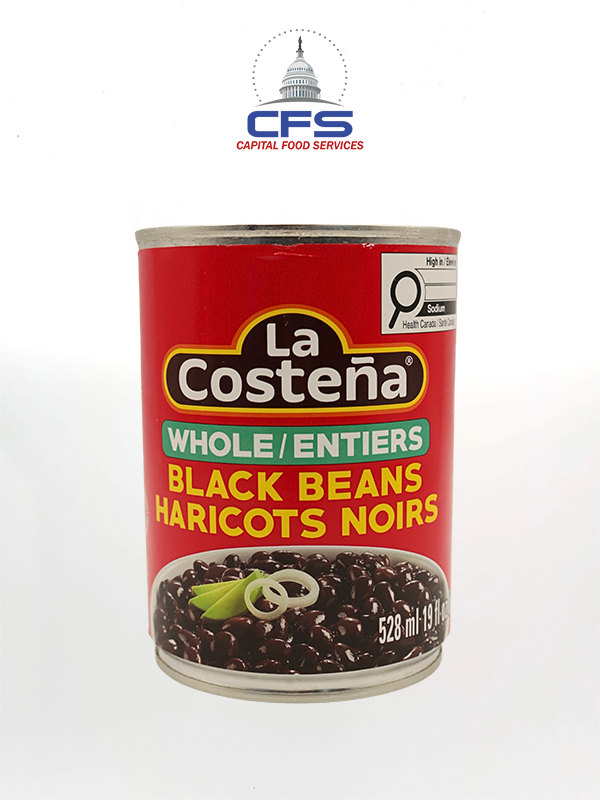 LC WHOLE BLACK BEANS 1/12unit/29oz/822g
