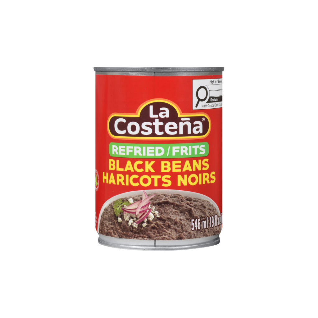 [88916] LC REFRIED BLACK BEANS 1/12unit/19.2oz/546g