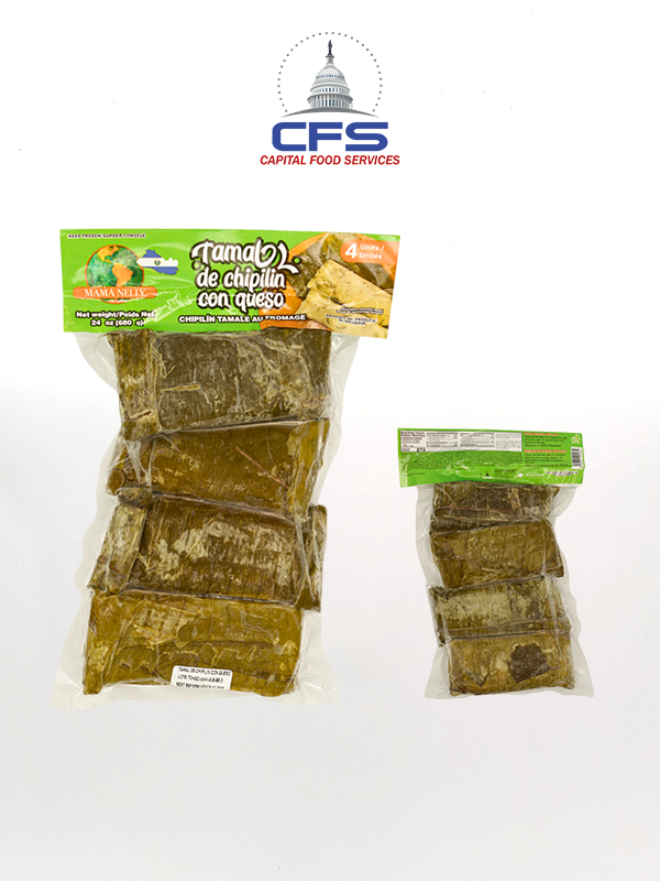 [2008] MAMA NELLY TAMAL DE CHIPILIN CON QUESO 1/12paq/4unit/24oz(681gr)