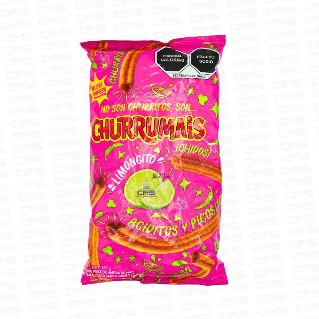[1502] SABRITAS CHURRUMAIS ACIDITOS Y PICOSITOS GRANDE 1/20 Package/185g
