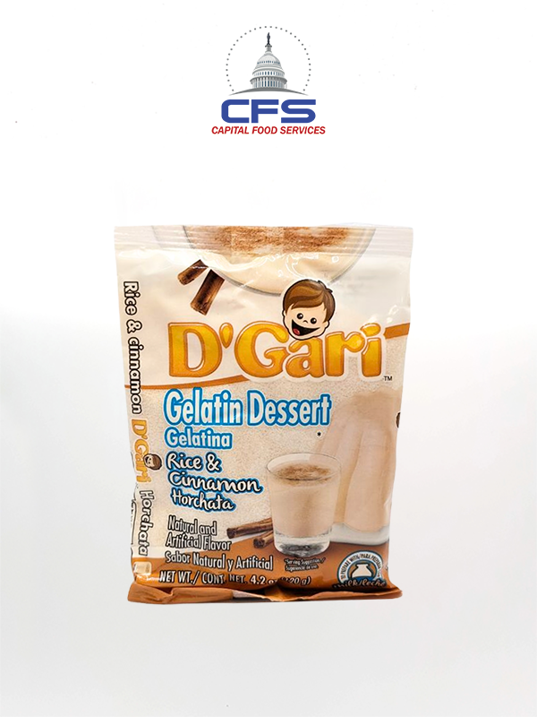 [2024041602] D'GARI GELATINA HORCHATA 24/4.2oz/120gr
