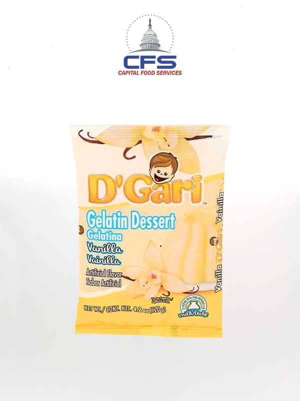 D'GARI GELATINA VAINILLA 24/4.2oz/120gr