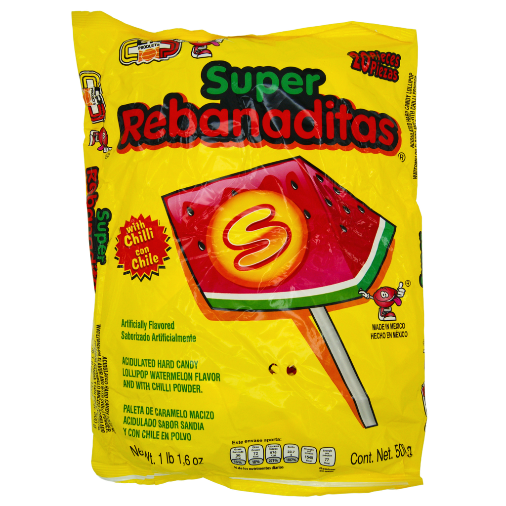 [2024090510] CP REBANADITAS PALETA SANDIA & CHILE (D500) 4bag/40unit/640gr