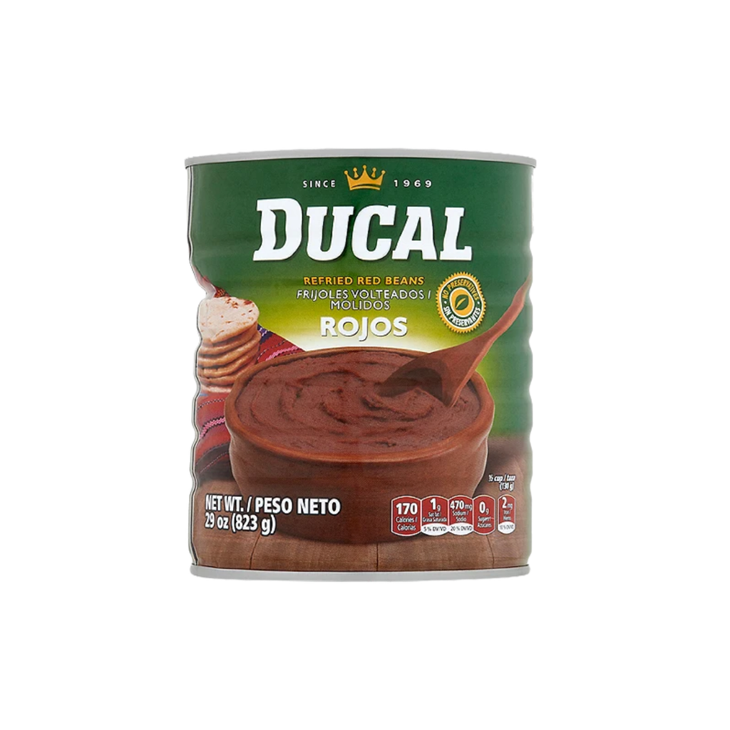 [2996] DUCAL REFRIED RED BEANS (2996) 12unit/29oz
