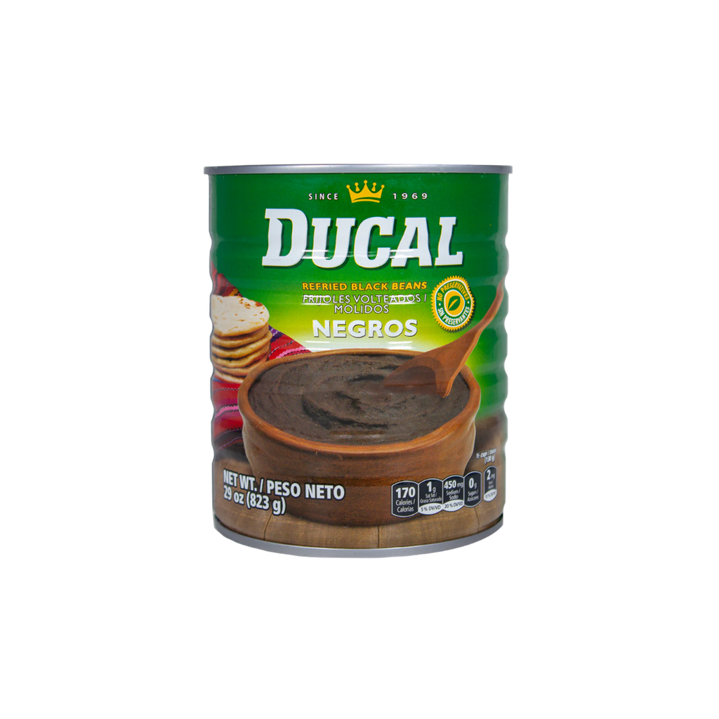[2997] DUCAL REFRIED BLACK BEANS (2997) 12unit/29oz