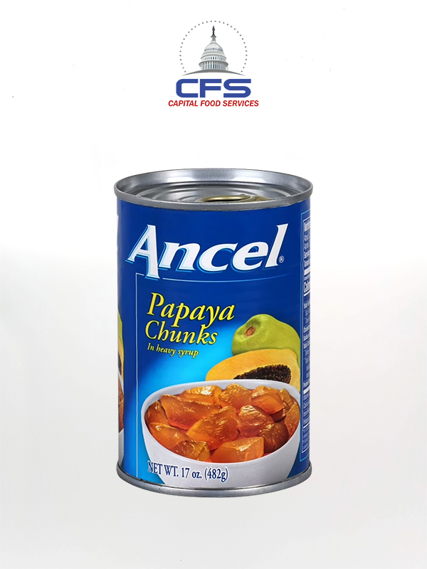 [3133] ANCEL PAPAYA CHUNKS  24unid/17oz