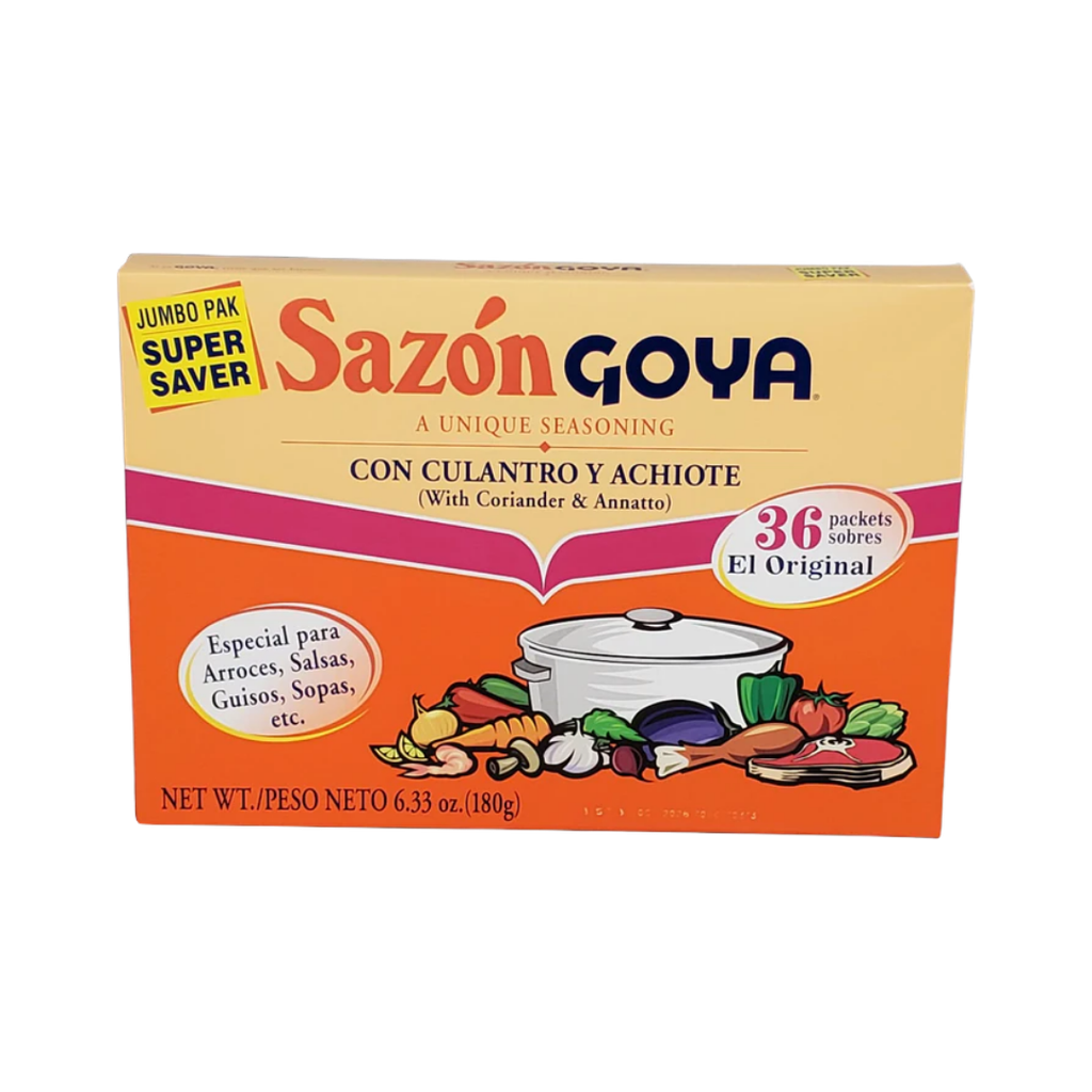 GOYA JUMBO CILANTRO/ACHIOTE (3776) 15box/ 36 saches/6.33oz/180gr