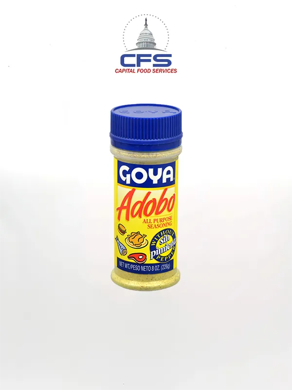 GOYA ADOBO WITHOUT  PEPPER (3829) (Tapa Azul) 1/24unit/8oz/226g