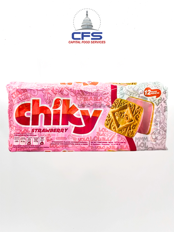 [4567] CHIKY FRESA 1/16paq/12unid/480g