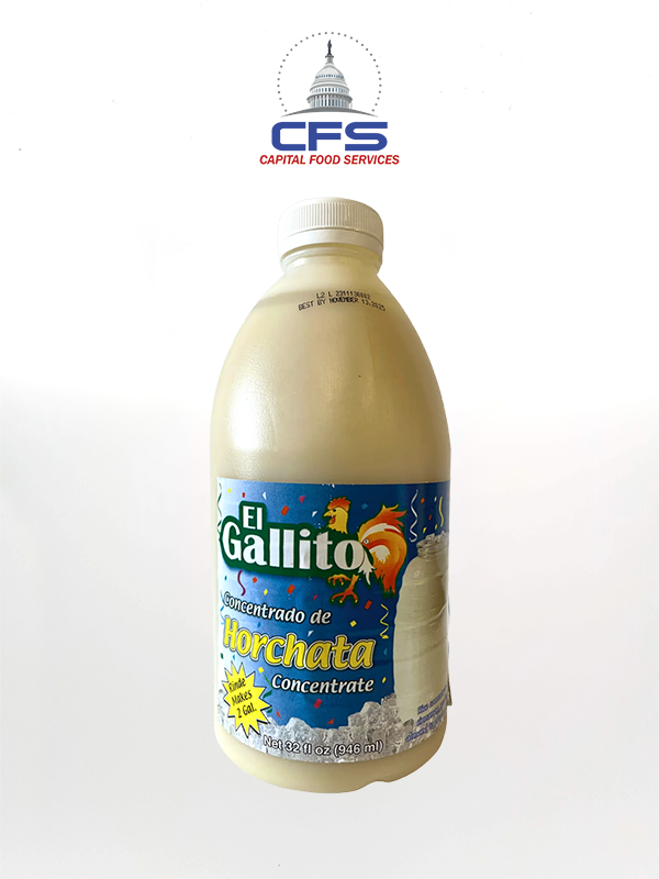 [7474] EL GALLITO CONCENTRADO HORCHATA 12/32oz /946ml