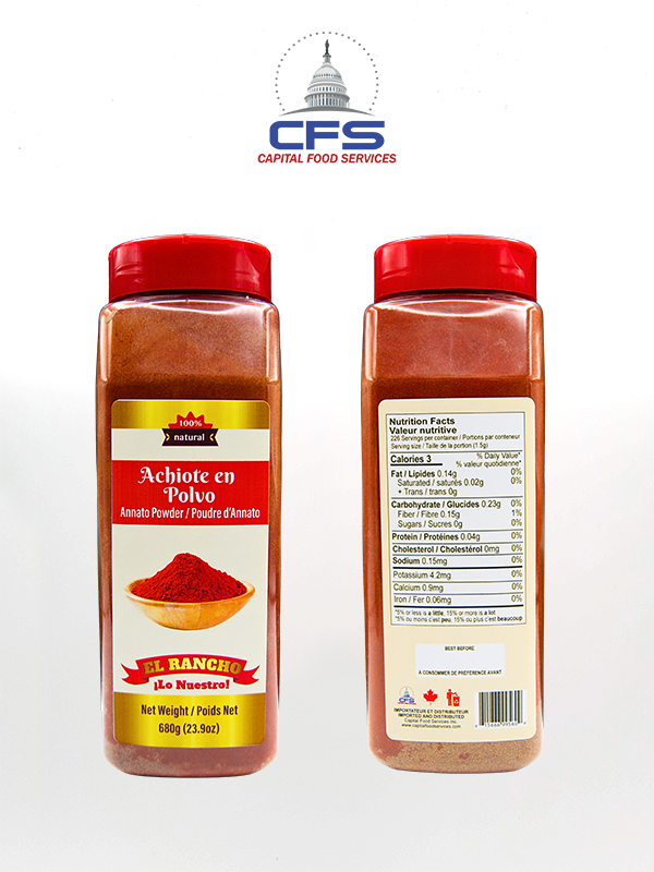 [615666995609] ER ACHIOTE POWDER/ACHIOTE EN POLVO (Big Bottle) 1/12/680g/23.9oz