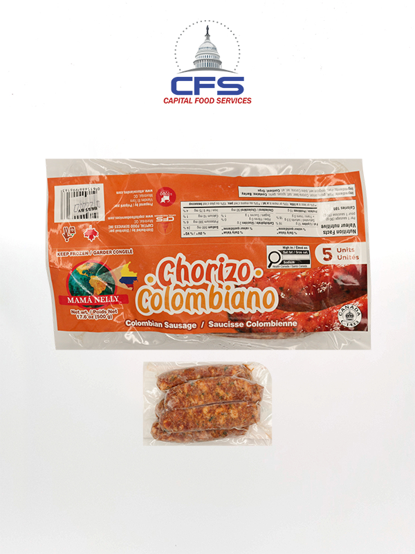 [615666996163] MAMA NELLY CHORIZO COLOMBIANO 1/5/17.6oz/500gr