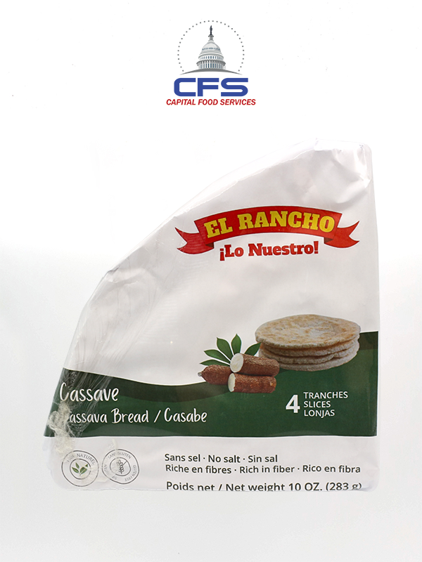 [615666996798] ER CASSAVA BREAD NATURAL 1/10unit/4slice/10oz