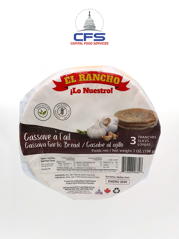 [615666996828] ER CASSAVA BREAD AJO 1/10unit/3slice/7oz