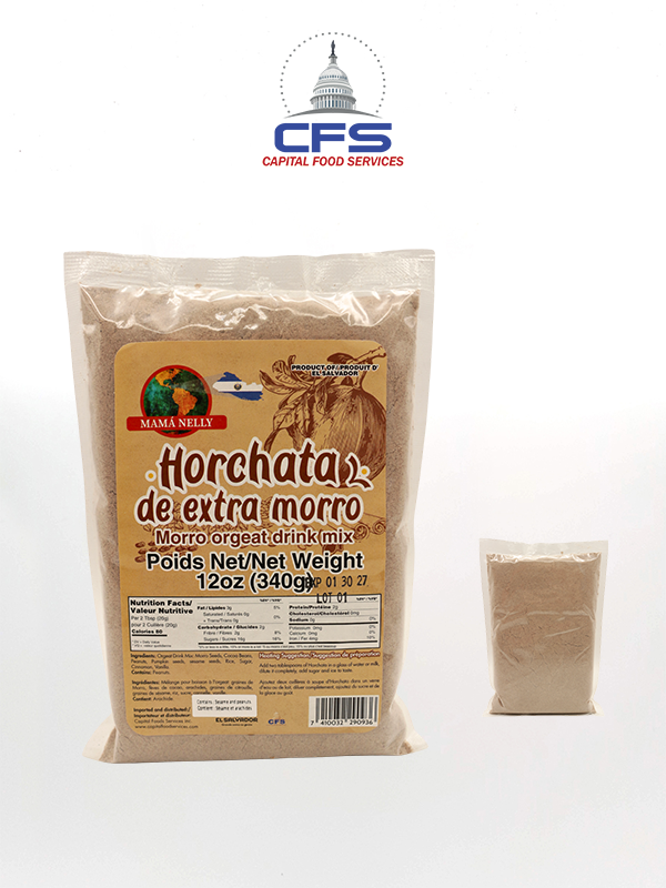 [7410032290936] MAMA NELLY HORCHATA DE EXTRA MORRO 24Paq/12oz/340gr