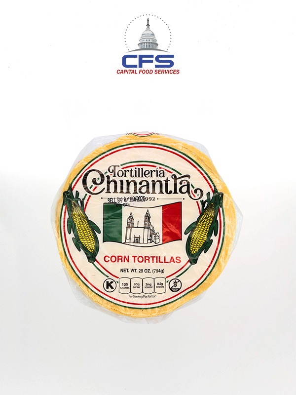 [796036050165] CHINANTLA TORTILLAS MAIZ AMARILLO 1box/30paq/28oz/794g