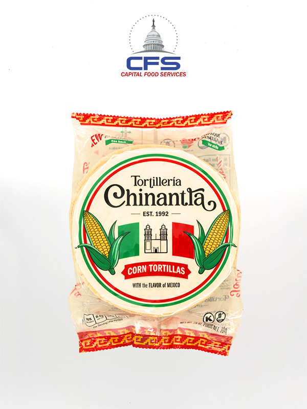 CHINANTLA TORTILLA MAIZ WHITE 1box/30paq/28oz/794g