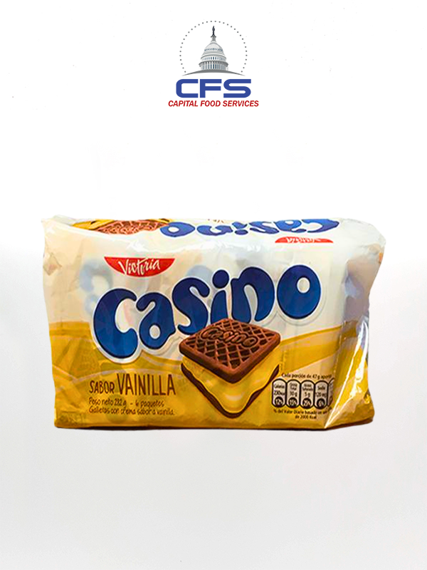 [2716] CASINO COOKIE VAINILLA (PERU) 8 PACKS/ 6 UNI X 43GR/BOX