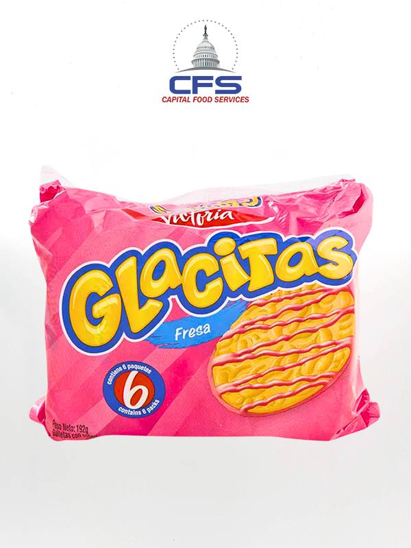 [COO2831] GLACITAS COOKIE FRESA (31308) (PERU) 6 BAG / 8 BAG X 32GR / BOX