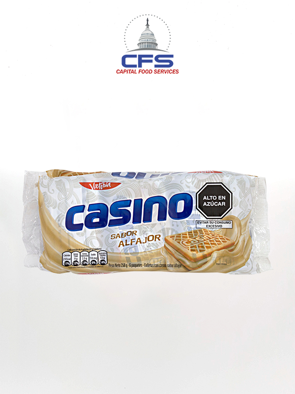 [52778] CASINO COOKIE ALFAJOR (PERU) 8 PACKS/ 6 UNI X 43GR/BOX