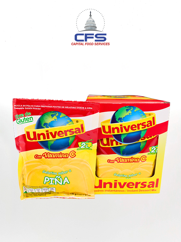 UNIVERSAL GELATINA PINA 1/12UN/130G (PERU)