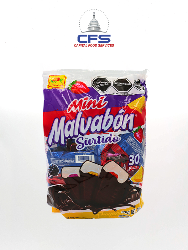 [DLR2885] DE LA ROSA MINI MALVABON SURTIDO 3bag/30unit/300grs