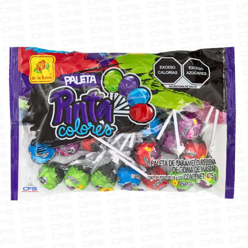 [DLR513] DE LA ROSA PALETA PINTACOLORES 2bag/50unit/950gr