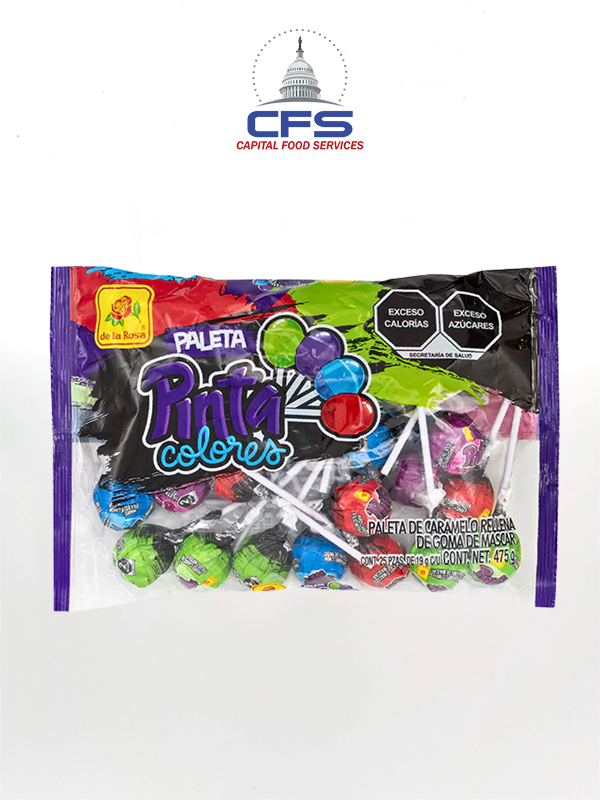 [DLR513] DE LA ROSA PALETA PINTACOLORES 2bag/50unit/950gr