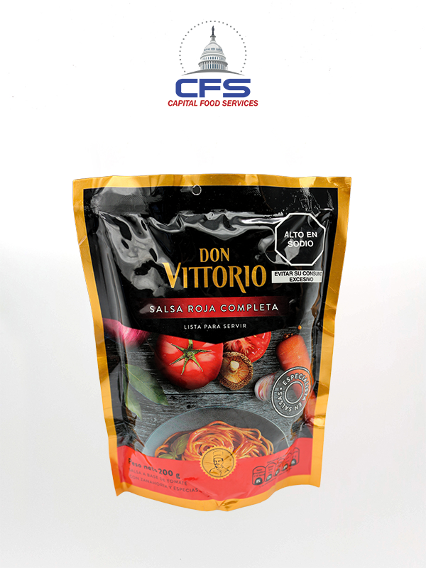 [RED6962] DON VICTORIO RED SAUCE (04381) (PERU) 12 UNI/200 GRS/CAJA