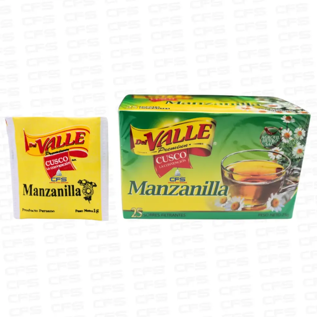 [VAL00114503] DEL VALLE MANZANILLA TEA 1/32BOX/25G (PERU)