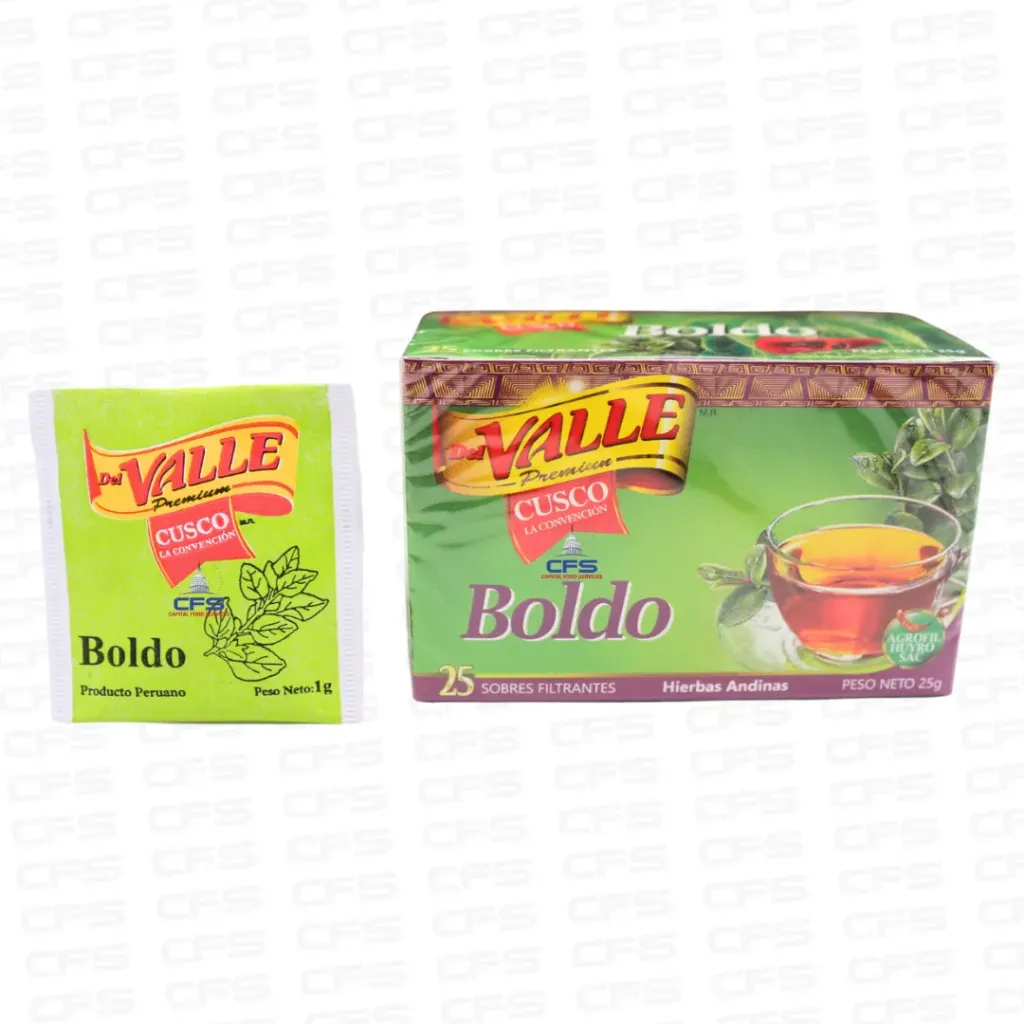 [VAL00114504] DEL VALLE BOLDO TEA 1/32BOX/25G (PERU)