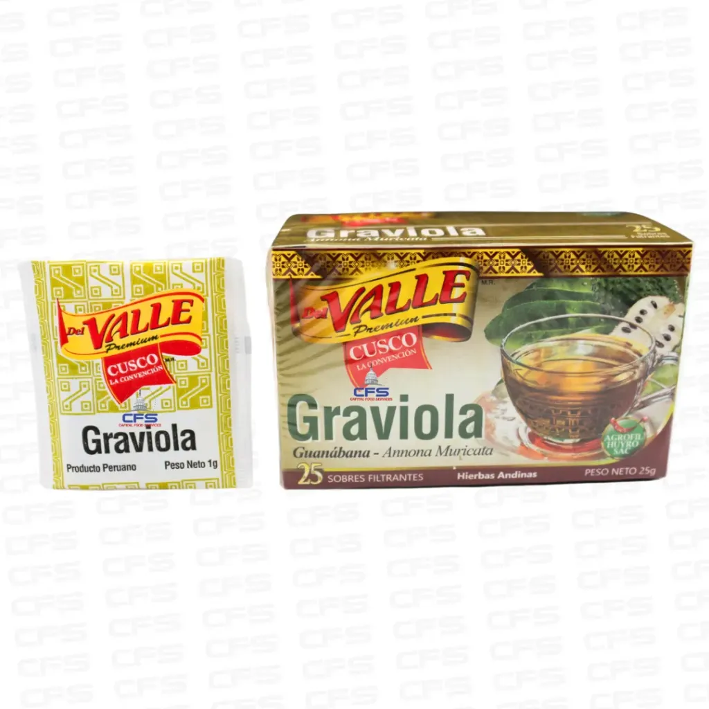 [VAL00114505] DEL VALLE GRAVIOLA TEA 1/32BOX/25G (PERU)