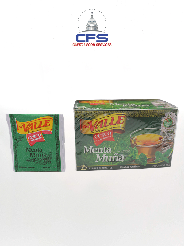 [VAL00114506] DEL VALLE MENTA MUÑA TEA 1/32BOX/25G (PERU)