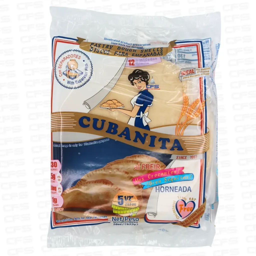 [1203202502] CUBANITA DISCO EMPANADA 5 1/2" 1/24/12unit/16oz