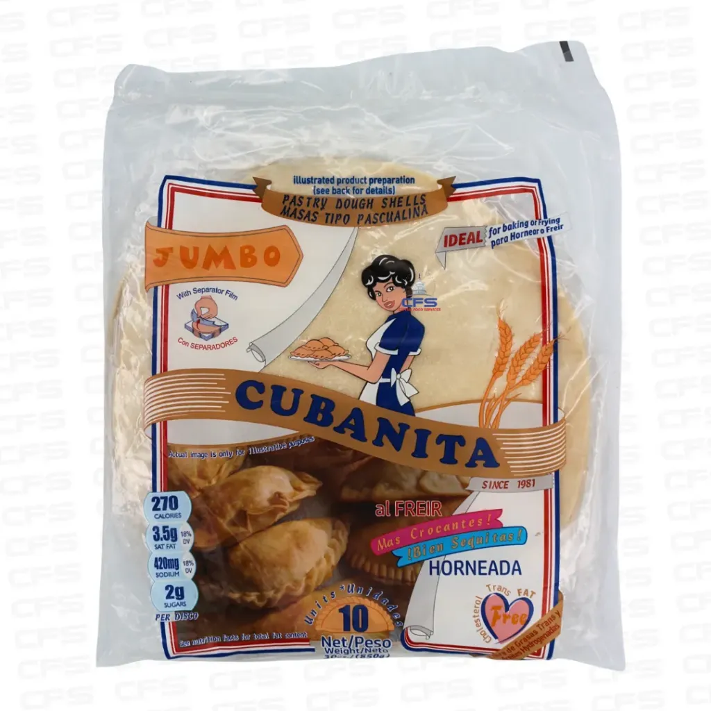 [1203202504] CUBANITA DISCO EMPANADA JUMBO 1/12/10unit/30oz