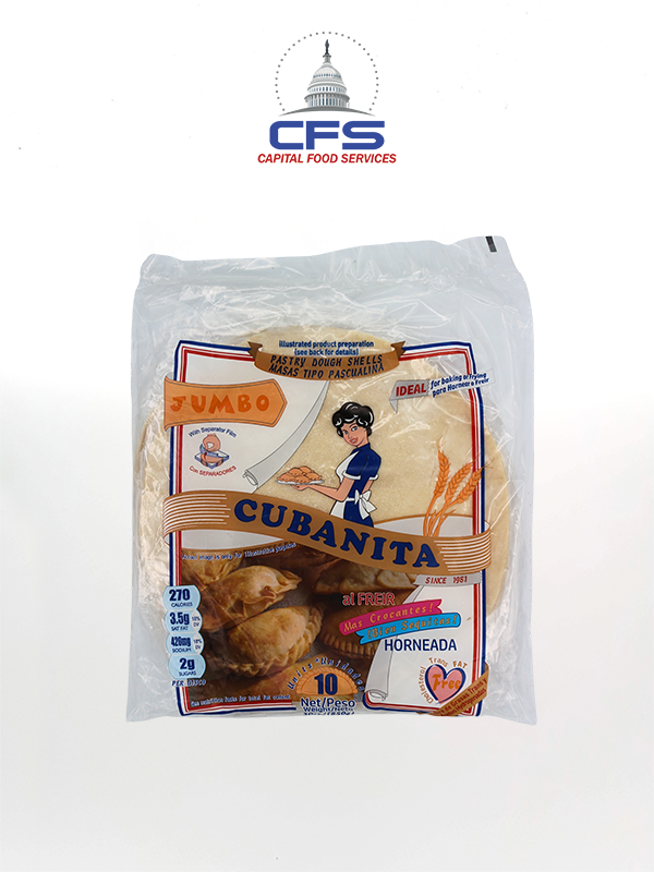 [1203202504] CUBANITA DISCO EMPANADA JUMBO 1/12/10unit/30oz