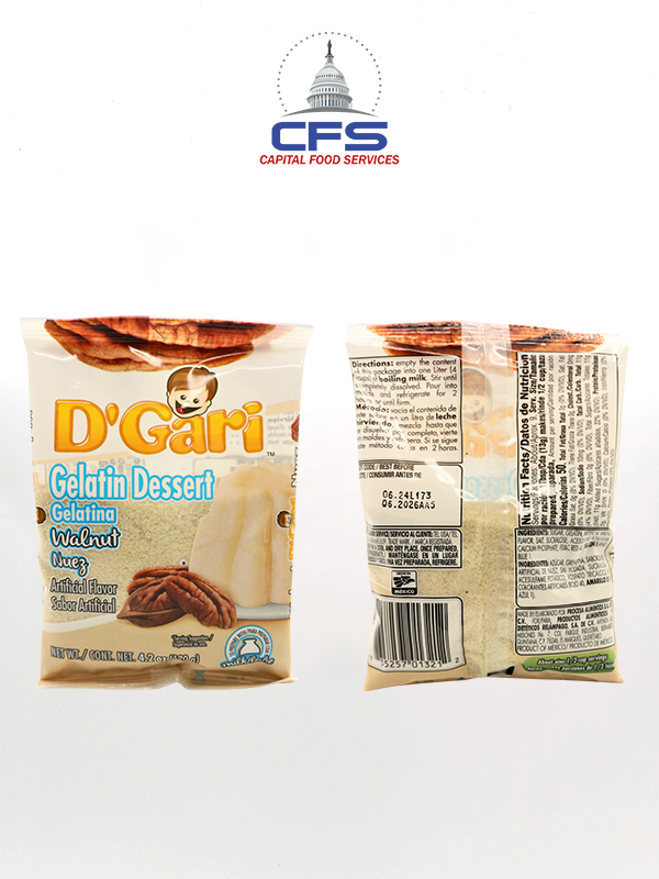 D'GARI GELATINA NUEZ 24/4.2oz/120gr