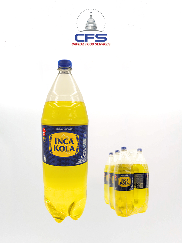 INCA KOLA ORIGINAL SODA PET (PERU) 1/6UNI/2.25L