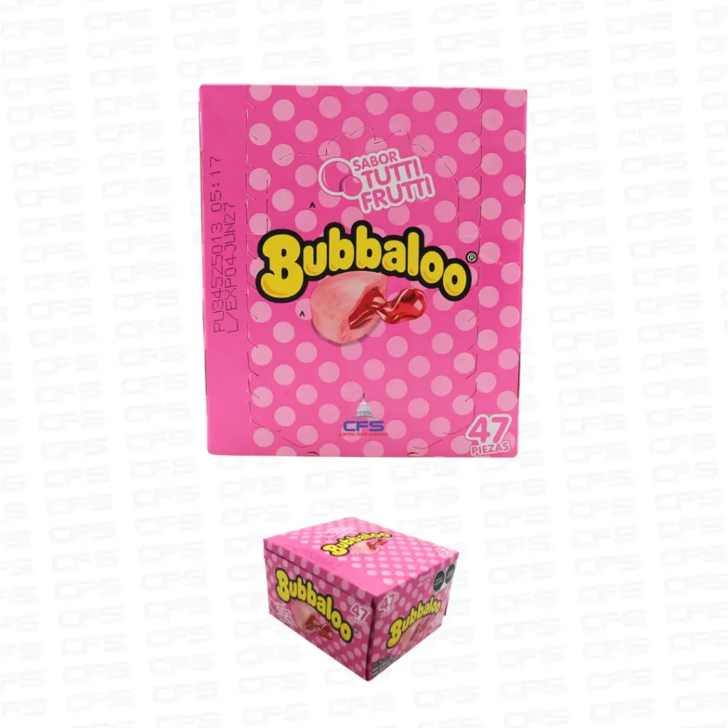[2410202252] ADAMS BUBBALOO FRUTA 1box/47unit/239g (COL)