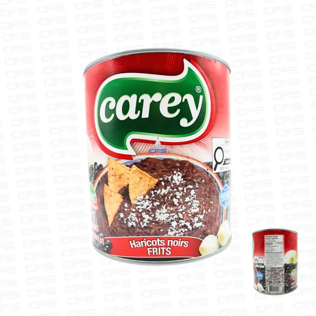 [902] CAREY REFRIED BLACK BEANS  1/6unit/6lb(2.72kg)