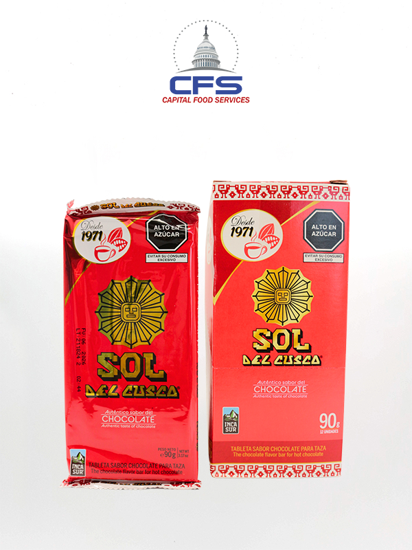 [SOL2526] CHOCOLATE SOL DEL CUSCO TABLETA ORIGINAL (4442) 1DISP/12UN/90G